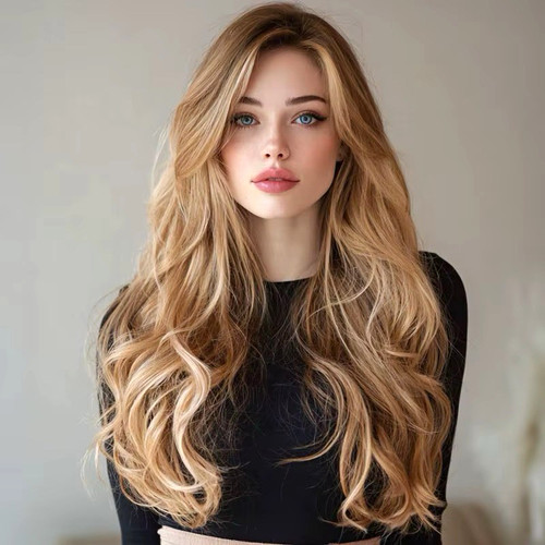 Blonde highlights warm golden - highlights,